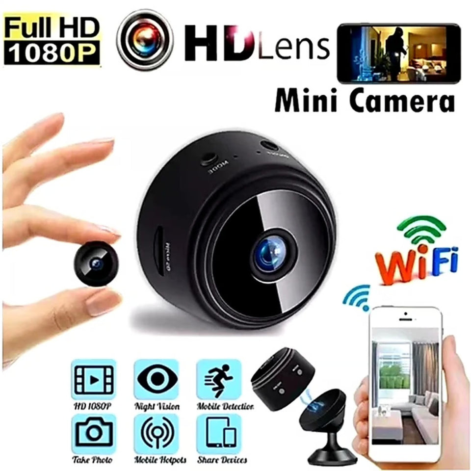 🕵️‍♂️ Mini Cámara de Seguridad Espía 360° – Vigilancia Discreta en Alta Definición