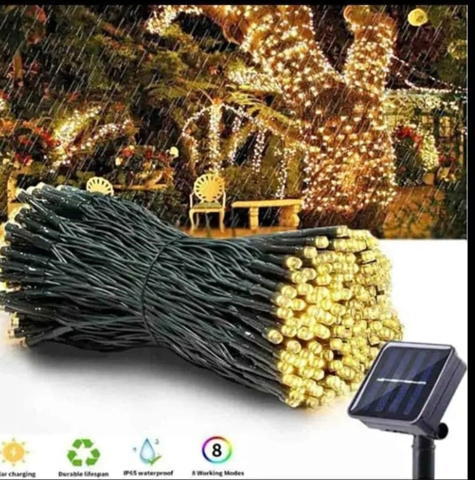 ✨ Decora tu Navidad con Luz Solar – ¡10 Metros de Magia sin gastar en electricidad!